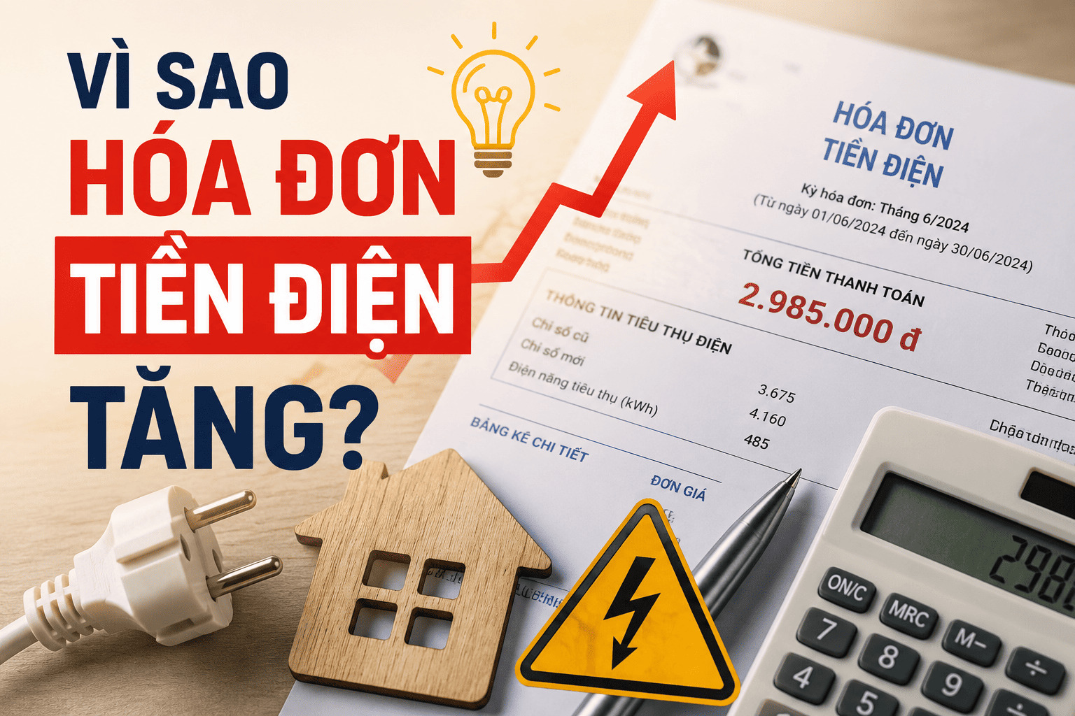 vì sao hóa đơn tiền điện tăng